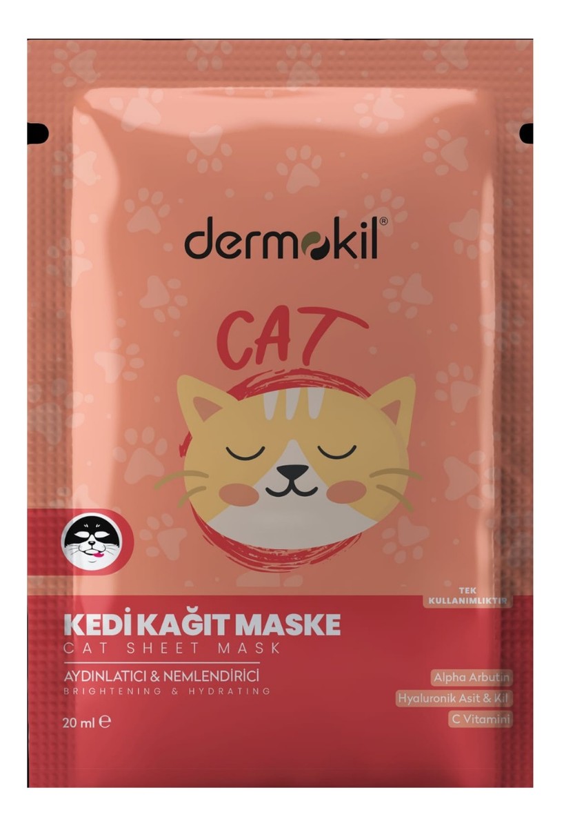 Sheet mask maseczka do twarzy w płachcie cat