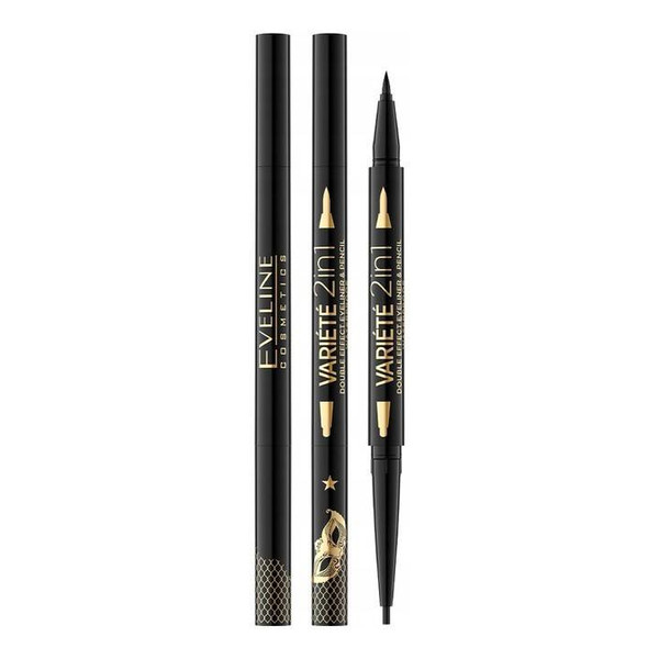 EVELINE VARIETE Eyeliner i kredka do oczu 2w1 Wizaż24