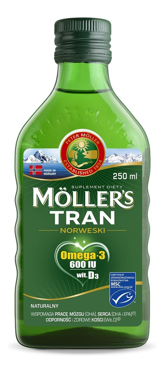 Tran norweski suplement diety naturalny