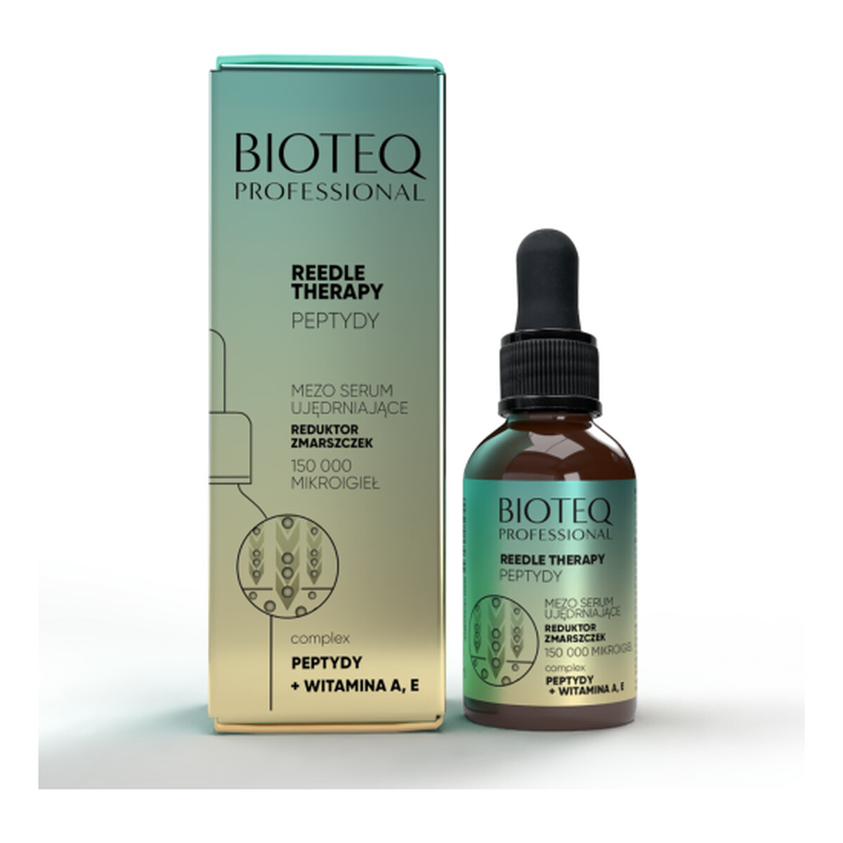 Bioteq Professional Reedle Therapy Peptydy Mezo Serum ujędrniające 150 000 mikroigieł 30ml