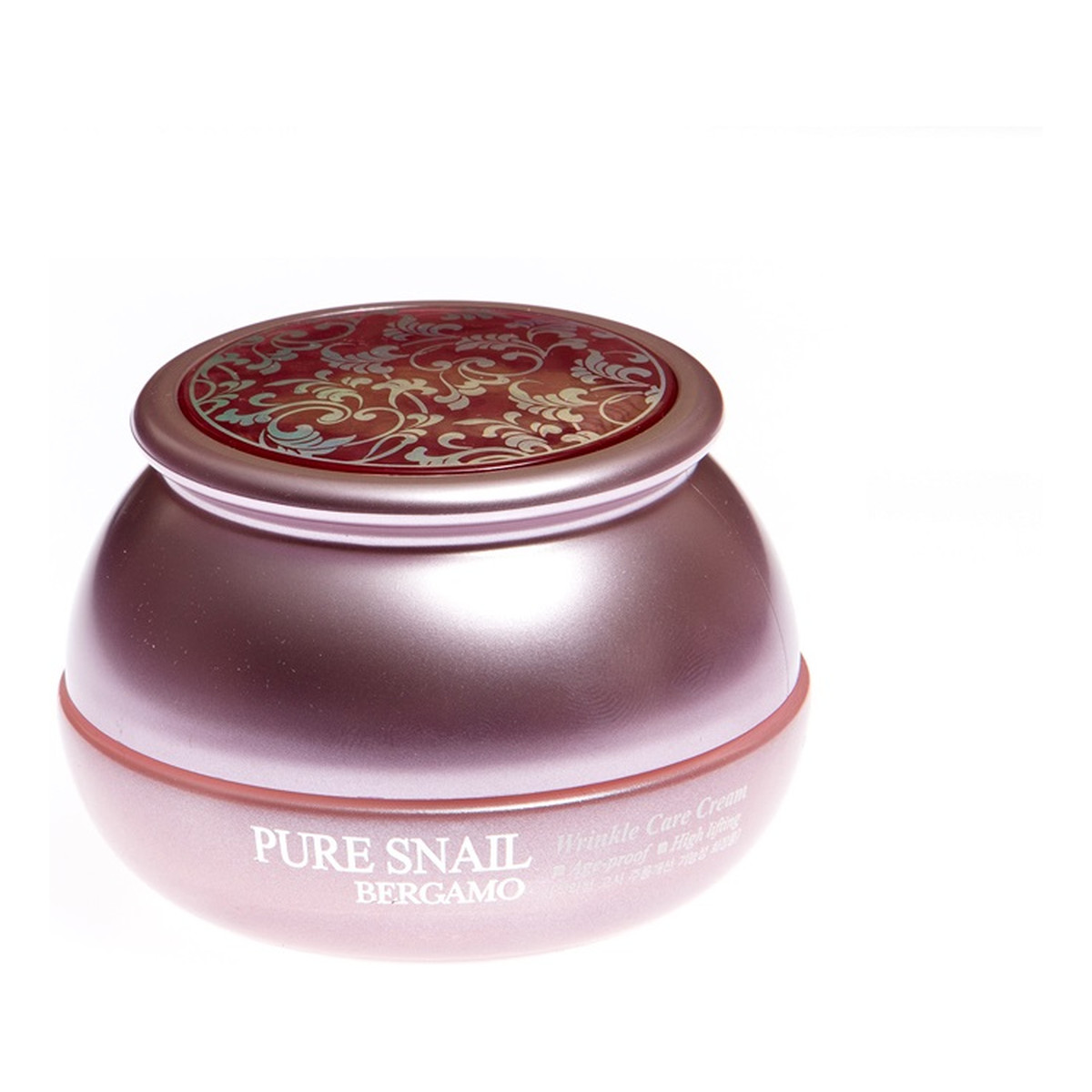 Bergamo Pure Snail Wrinkle Care Cream przeciwzmarszczkowy Krem do twarzy z ekstraktem ze śluzu ślimaka 50ml