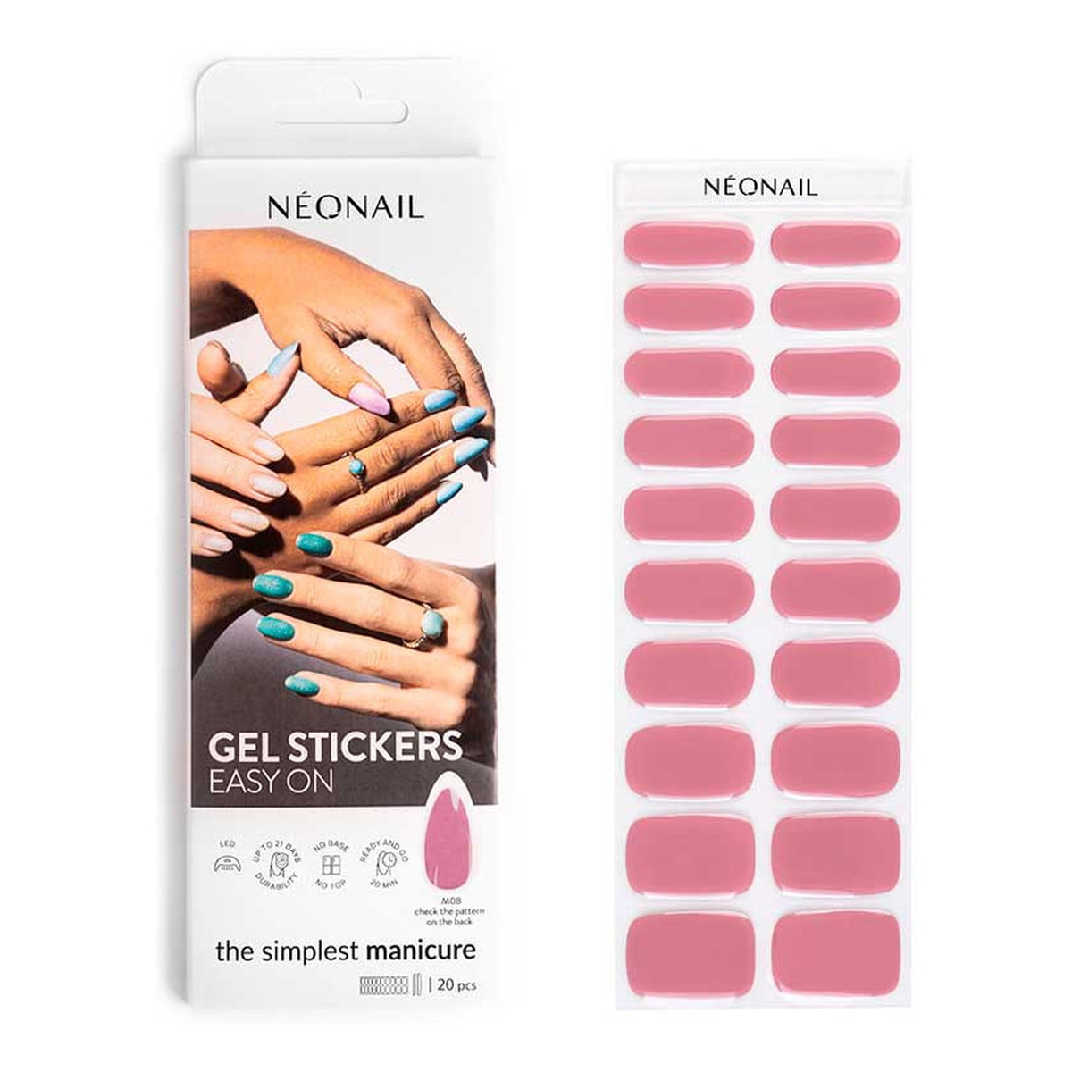 NeoNail Gel Stickers Easy On Lakier hybrydowy w naklejce