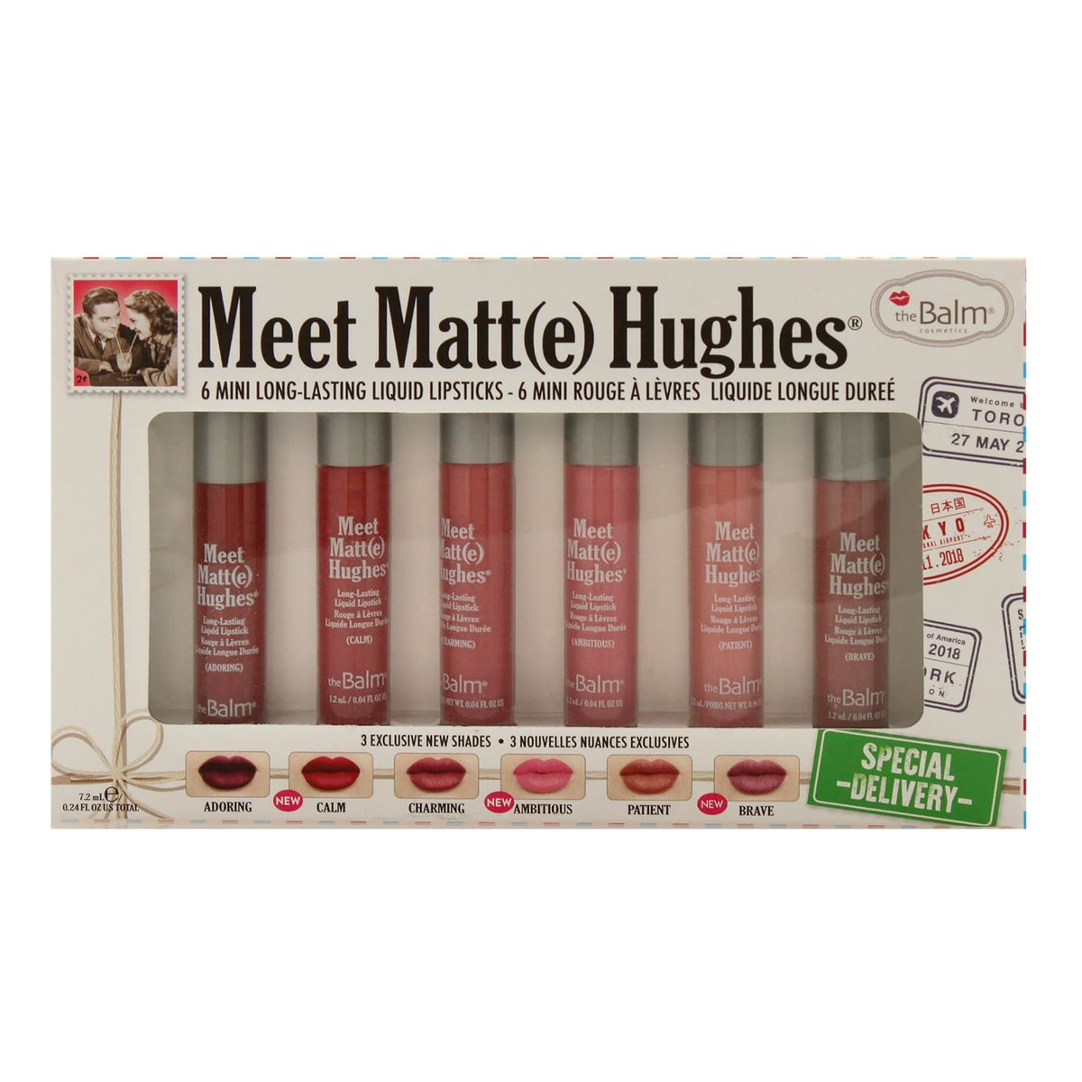 the Balm Meet Matte Hughes Mini pomadka do ust 6x1,2ml 7.2ml