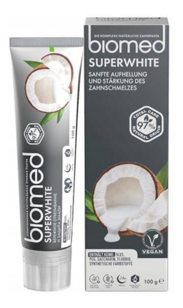 Biomed Superwhite Wybielająca Pasta Do Zębów Do Remineralizacji i Wzmocnienia Szkliwa