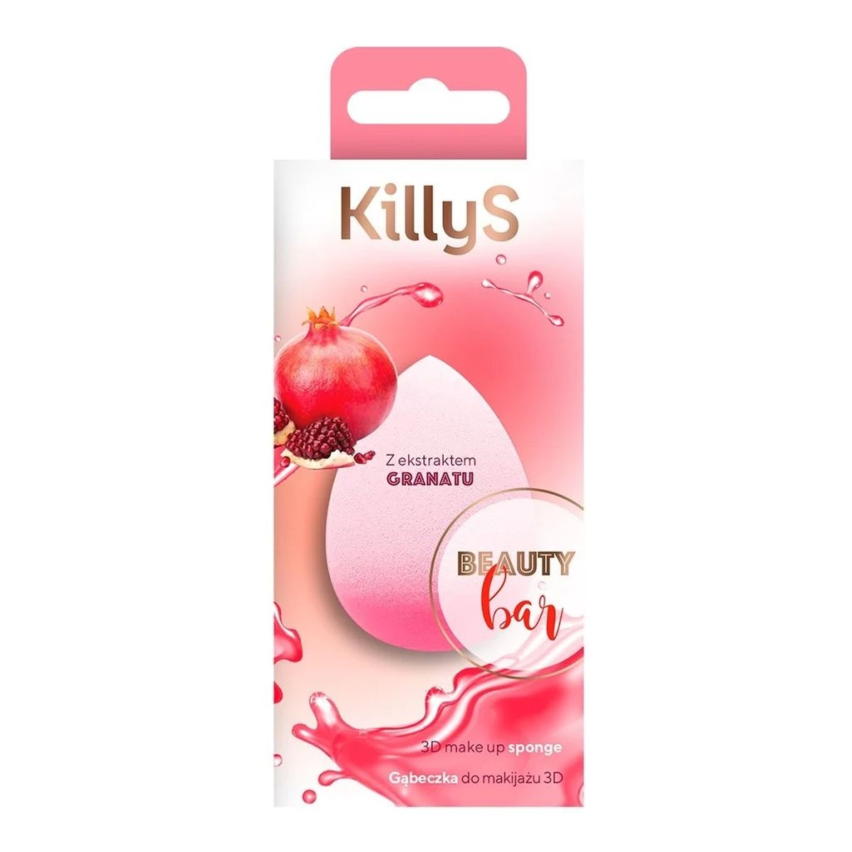 KillyS Beauty bar 3d gąbeczka do makijażu z ekstraktem z granatu