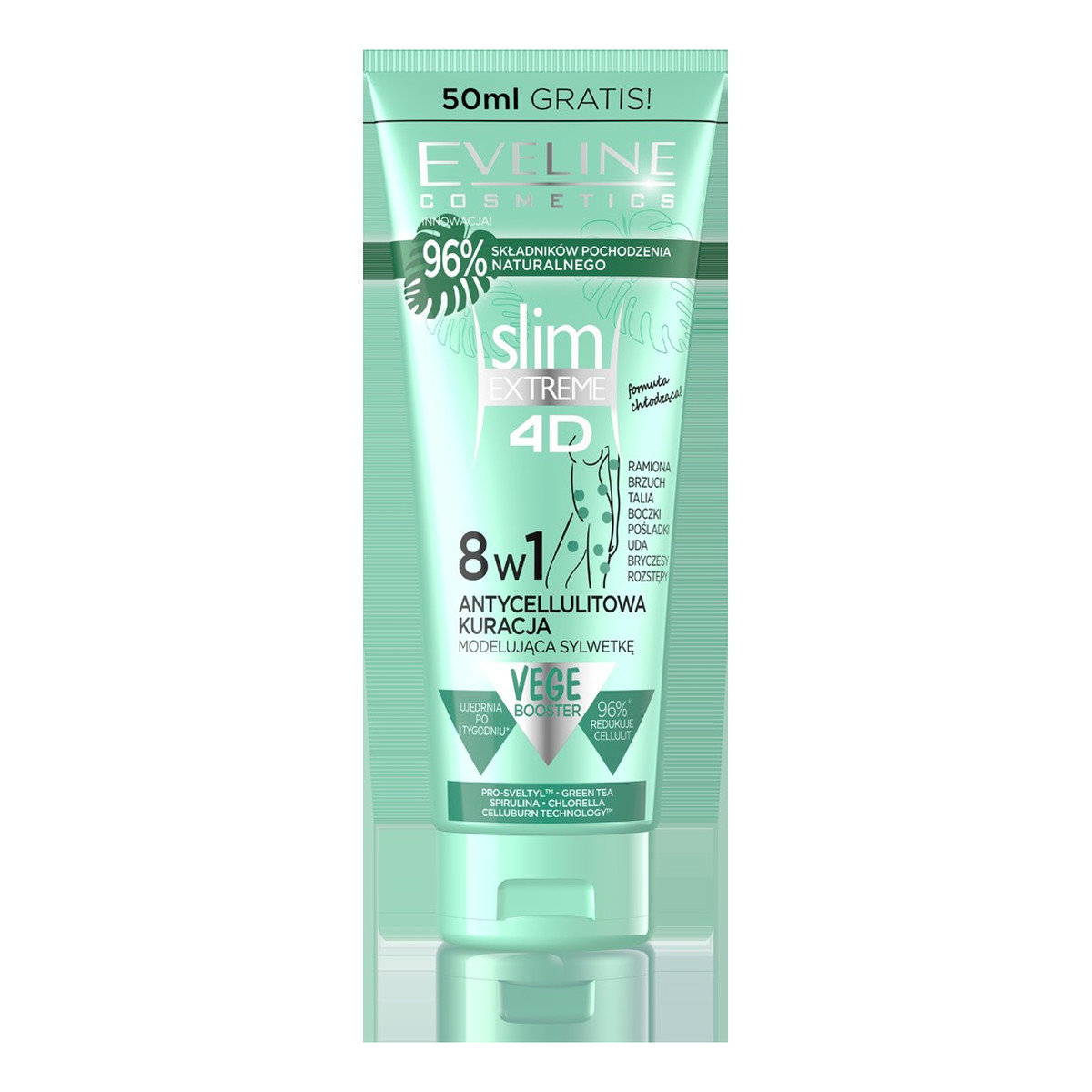 Eveline Slim Extreme 4D Antycellulitowa Kuracja Modelująca Sylwetkę 8w1 250ml