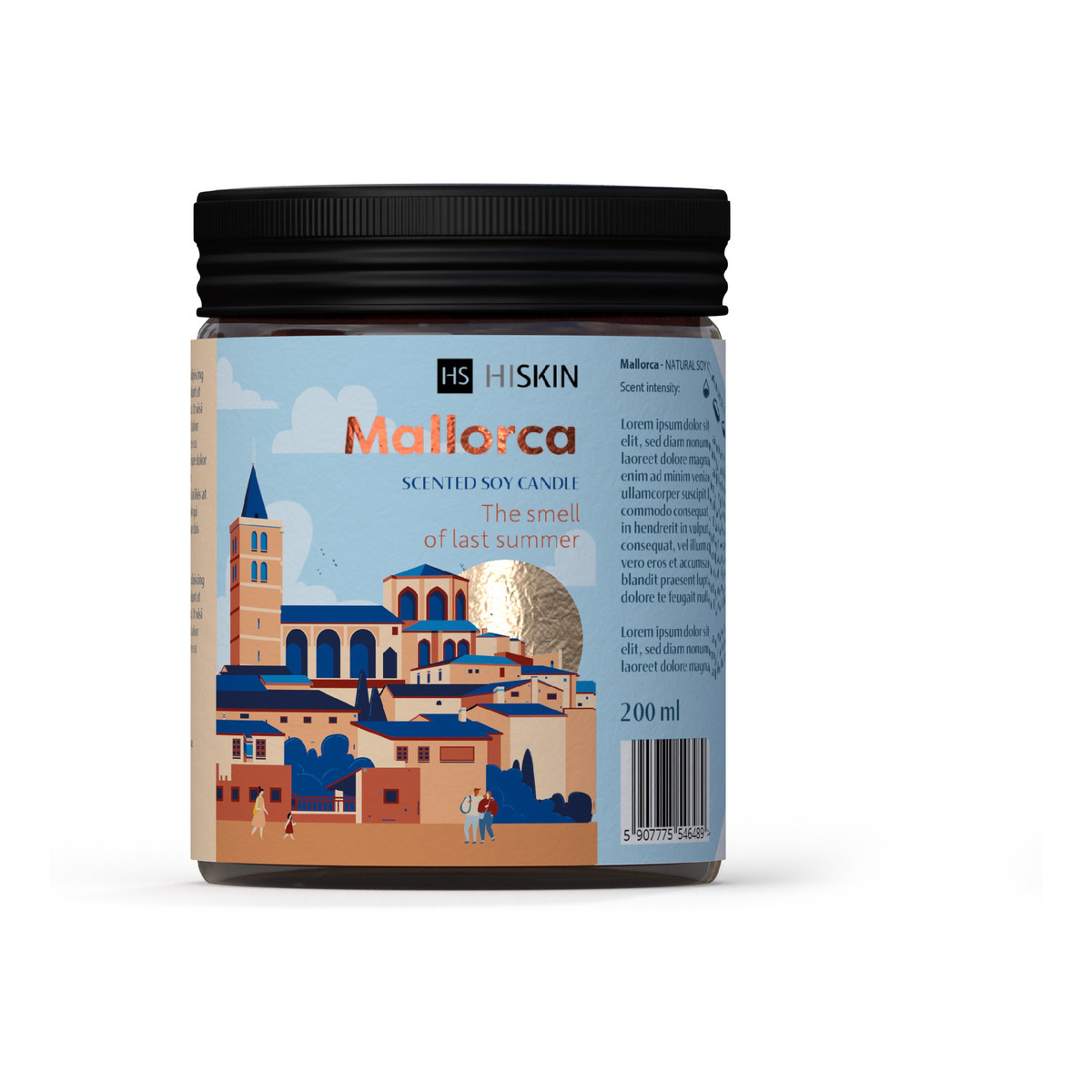 Hiskin Home Świeca Sojowa Travel Mallorca 200ml