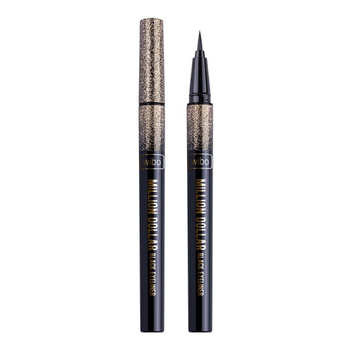 Wibo Million Dollar Black Eyeliner do powiek z pędzelkiem Black