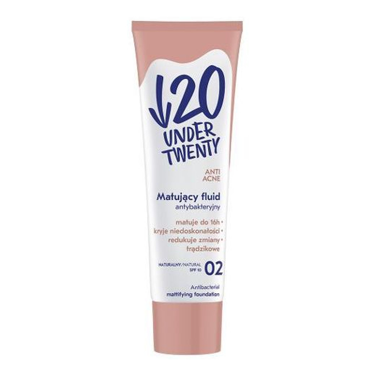 Under Twenty ANTI ACNE Matujący krem BB o działaniu antybakteryjnym SPF 10 60ml