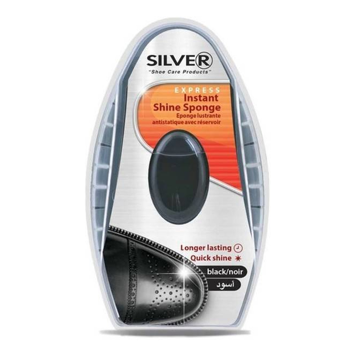 Silver Gąbka do butów nadająca połysk z dozownikiem 6ml