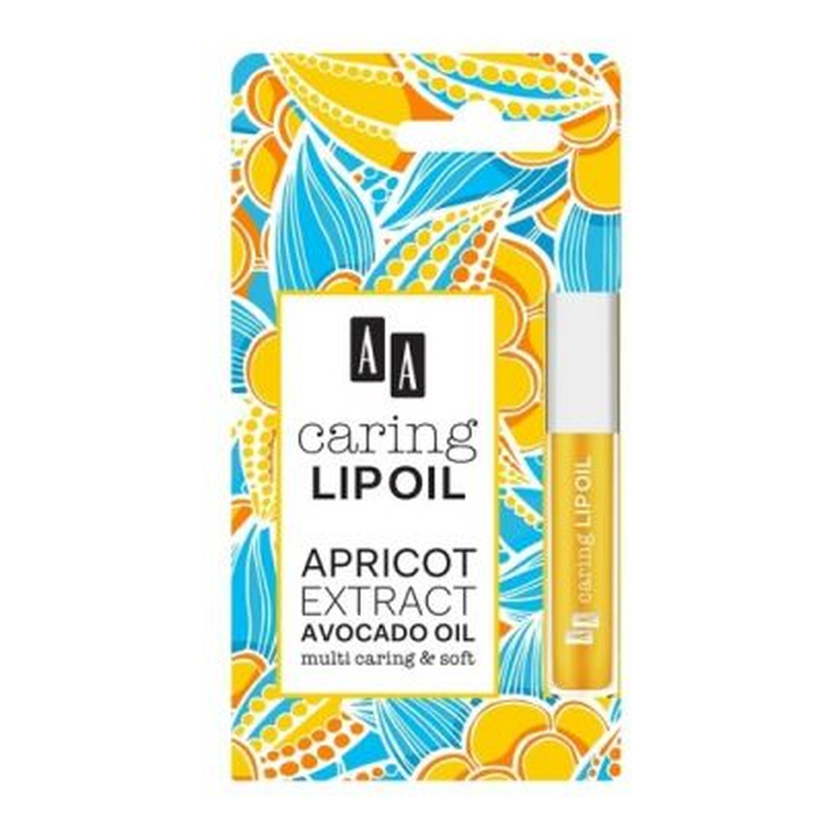 AA Caring Lip Oil Apricot Extract Avocado Oil Upiększający olejek do ust 6ml