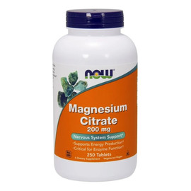 Magnesium citrate 200mg suplement diety 250 tabletek