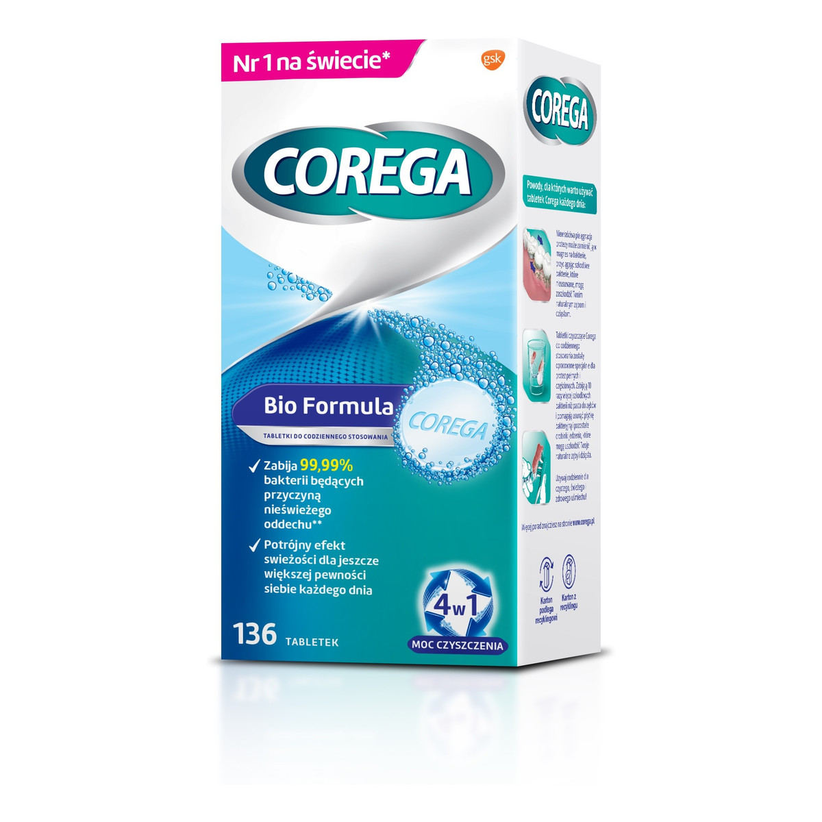 GSK Corega bio formula tabletki 136 szt&