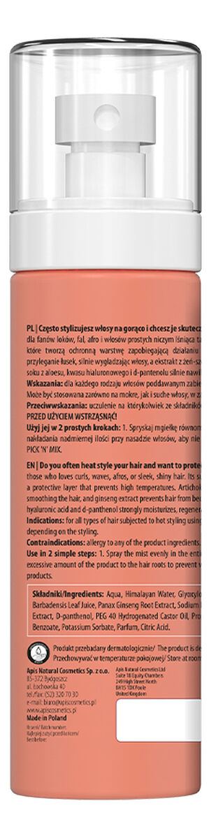 Mgiełka termoochronna do włosów SPF15