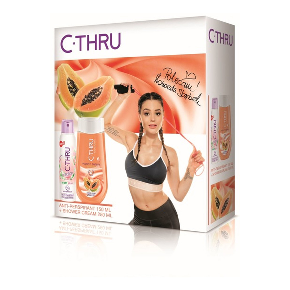C-Thru Body Stories Zestaw prezentowy (żel pod prysznic Papaja 250ml+ dezodorant spray Soft Skin 150ml)