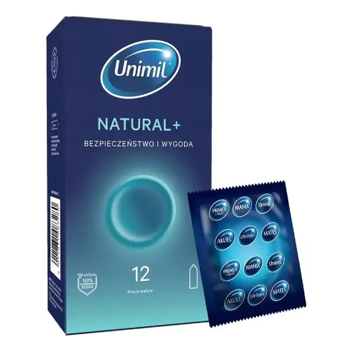 Unimil Natural lateksowe prezerwatywy 12szt