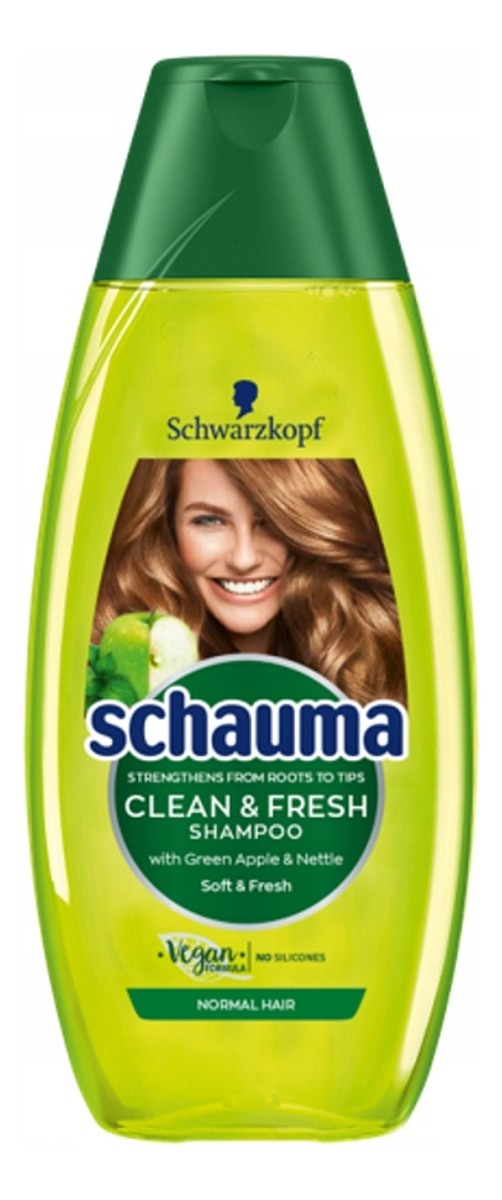 Clean & fresh shampoo szampon do włosów normalnych jabłko & pokrzywa