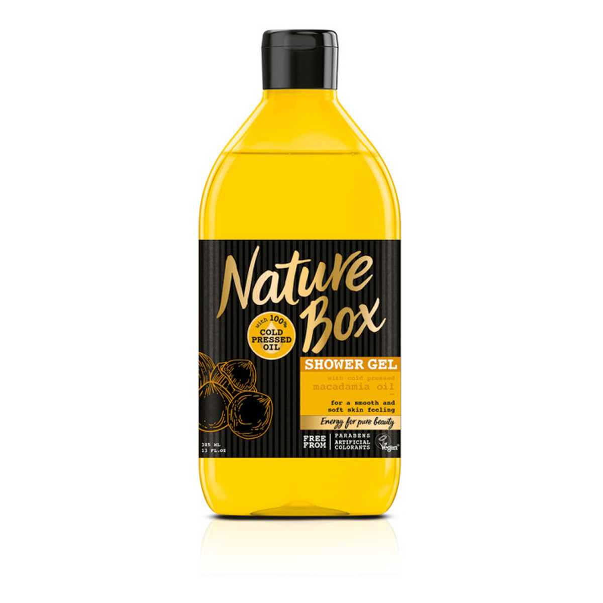 Nature Box Żel pod prysznic z olejem makadamia 385ml