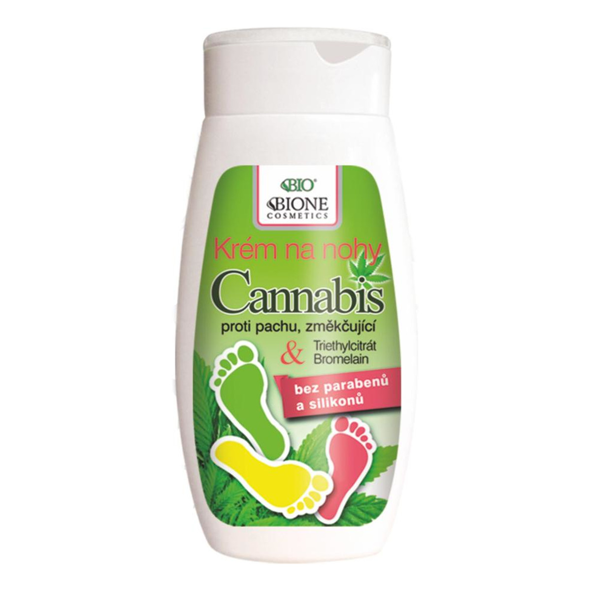 Bione Cannabis odświeżający ziołowy krem do stóp 260ml