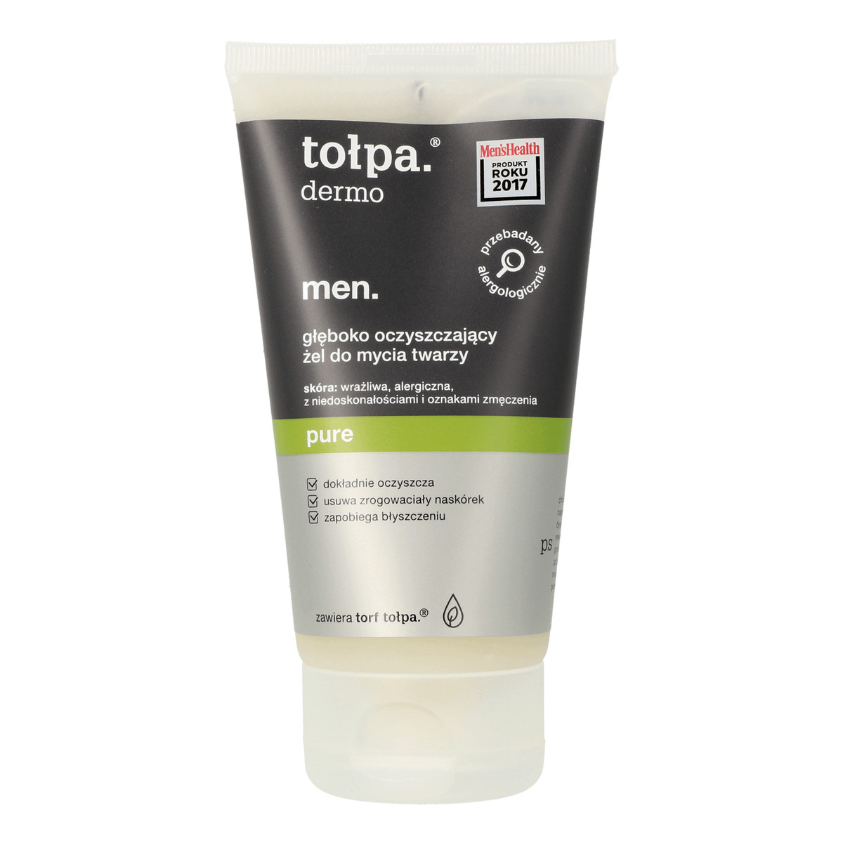 Tołpa Dermo Men Pure głęboko oczyszczający żel do mycia twarzy 150ml
