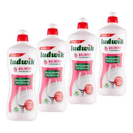 Płyn do mycia naczyń Malina 4x900g