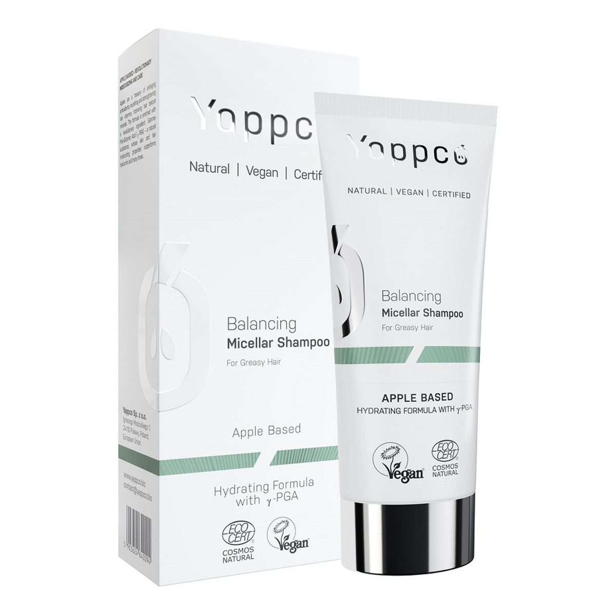 Yappco Balancing micellar shampoo micelarny regulujący sebum szampon do włosów przetłuszczających się 200ml