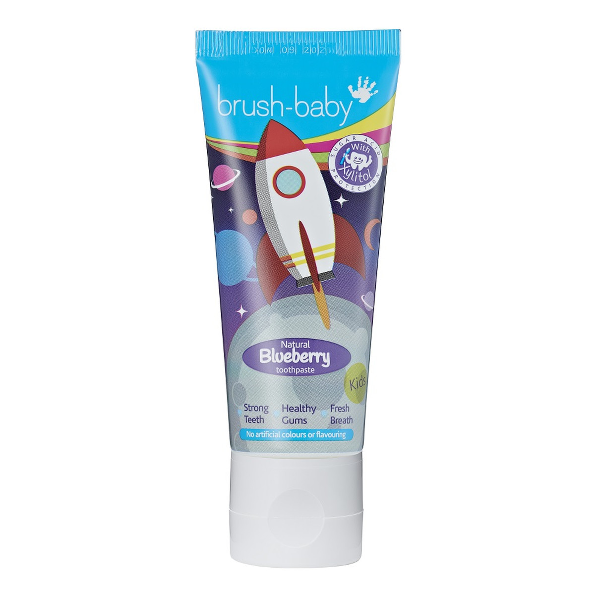 Brush-Baby Rocket pasta do zębów dla dzieci 3+ blueberry 50ml