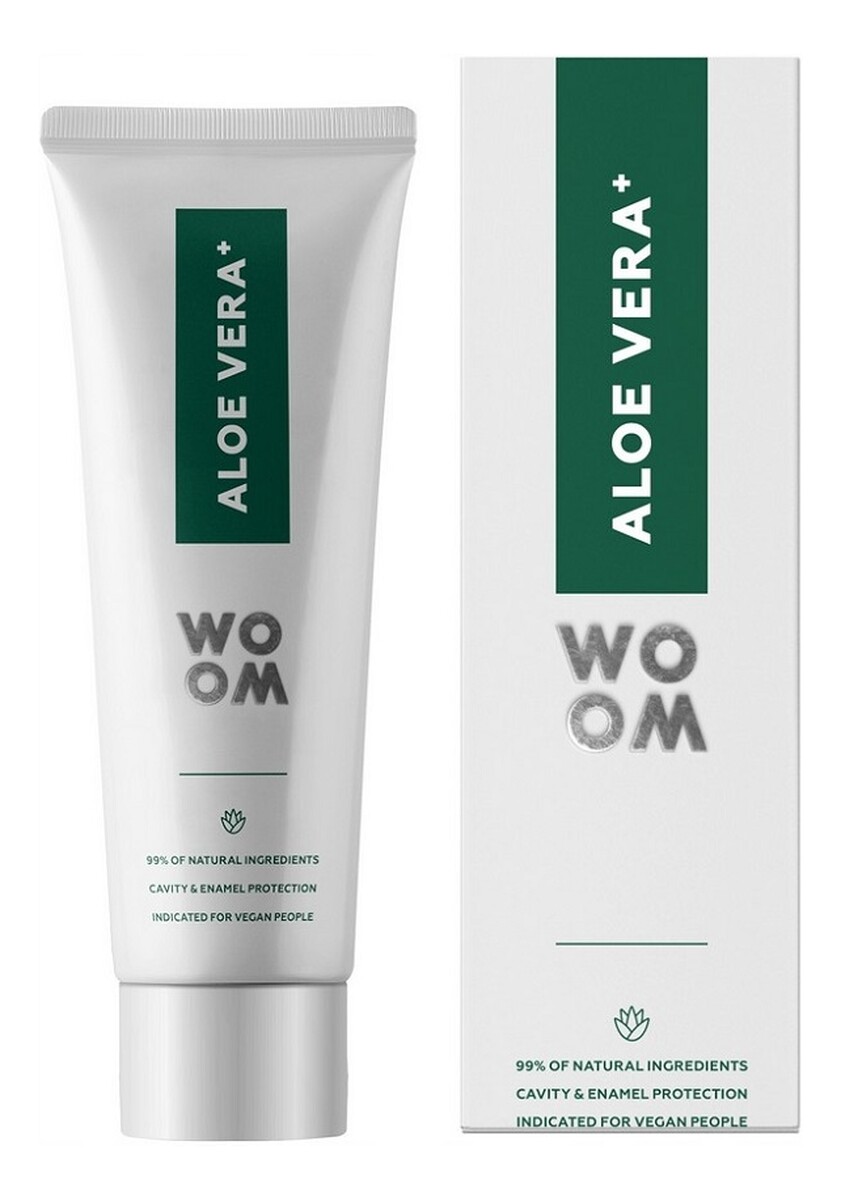 Aloe vera+ naturalna organiczna pasta wzmacniająca zęby