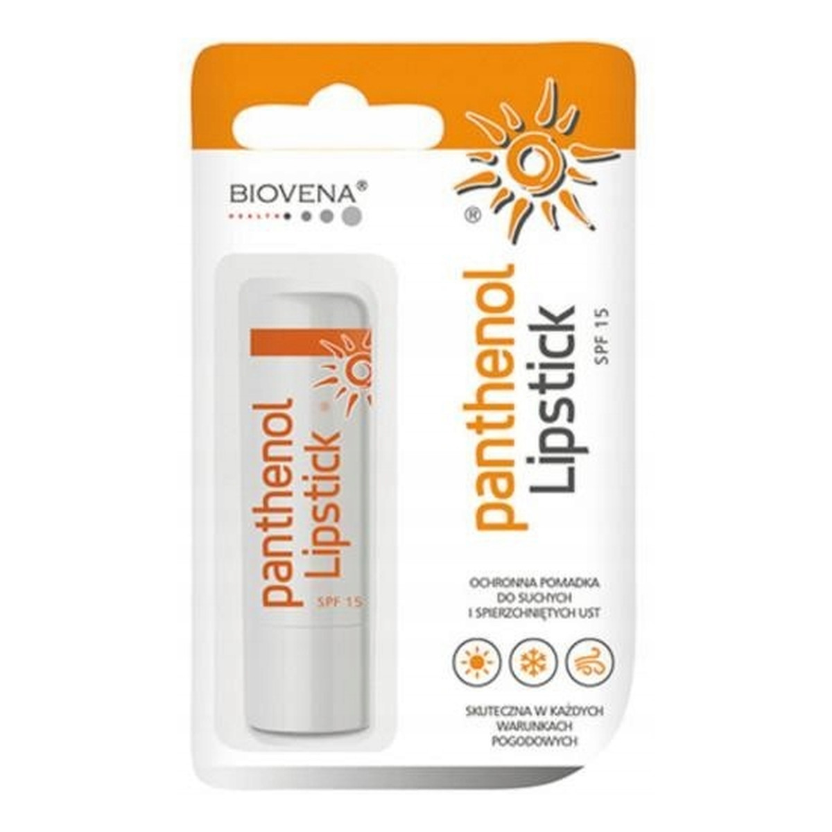 Biovena Ochronna pomadka z panthenolem do spierzchniętych ust SPF15 4g