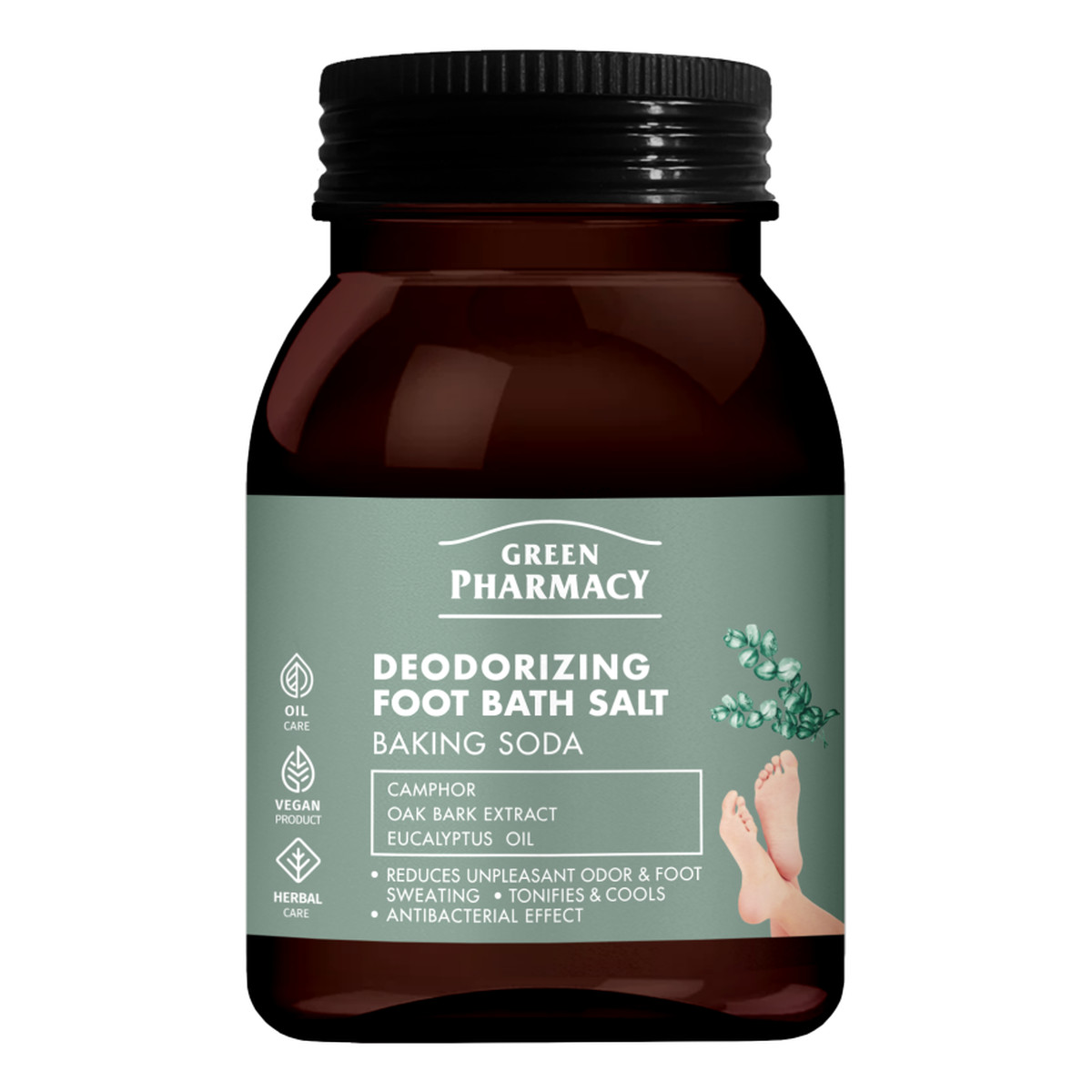 Green Pharmacy Sól do kąpieli stóp z sodą 400g