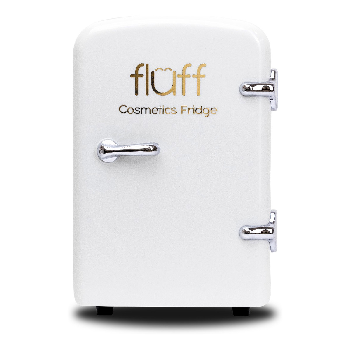 Fluff Cosmetics Fridge Lodówka kosmetyczna ze złotym logo Biała