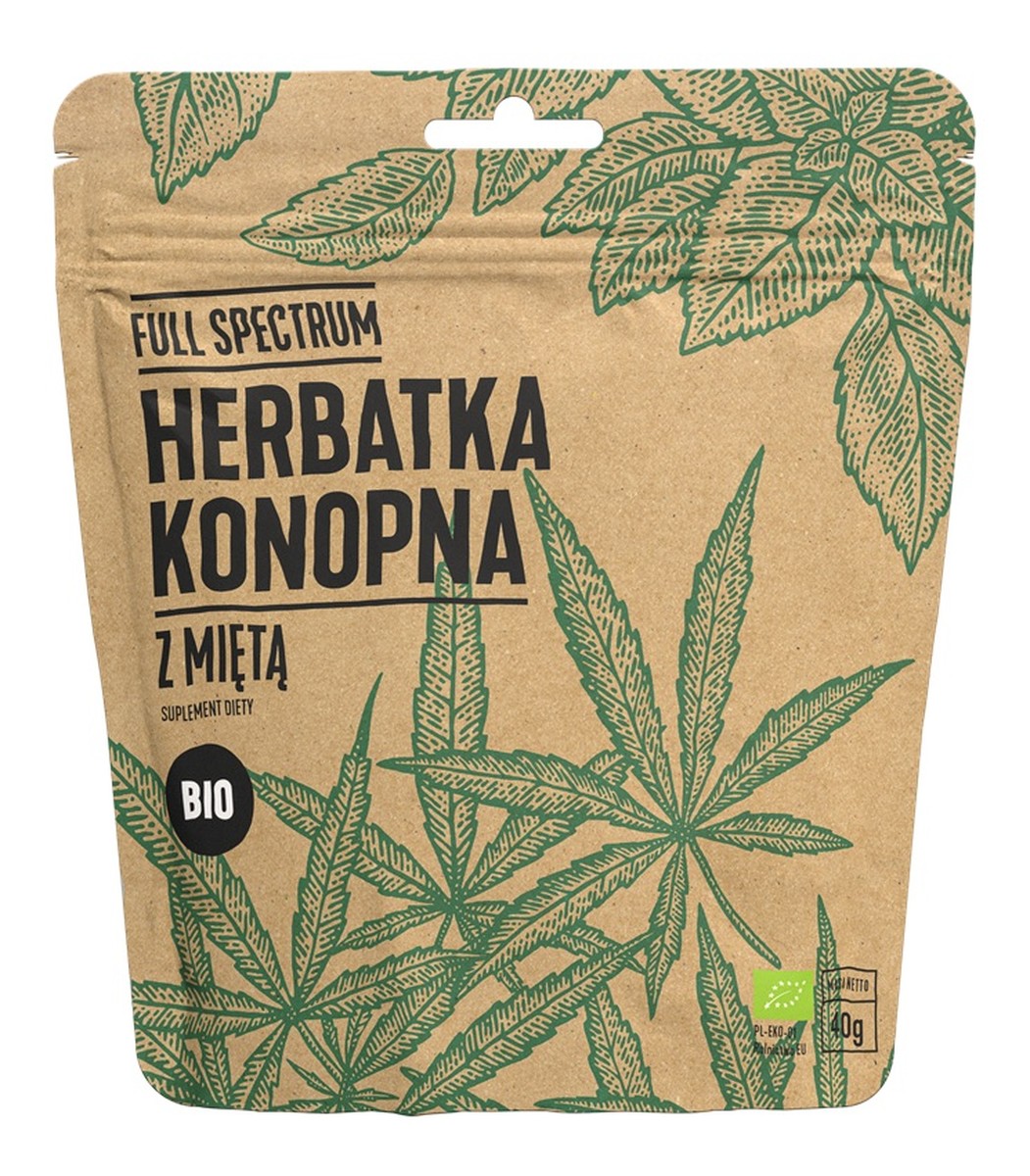 Herbatka konopna z miętą suplement diety