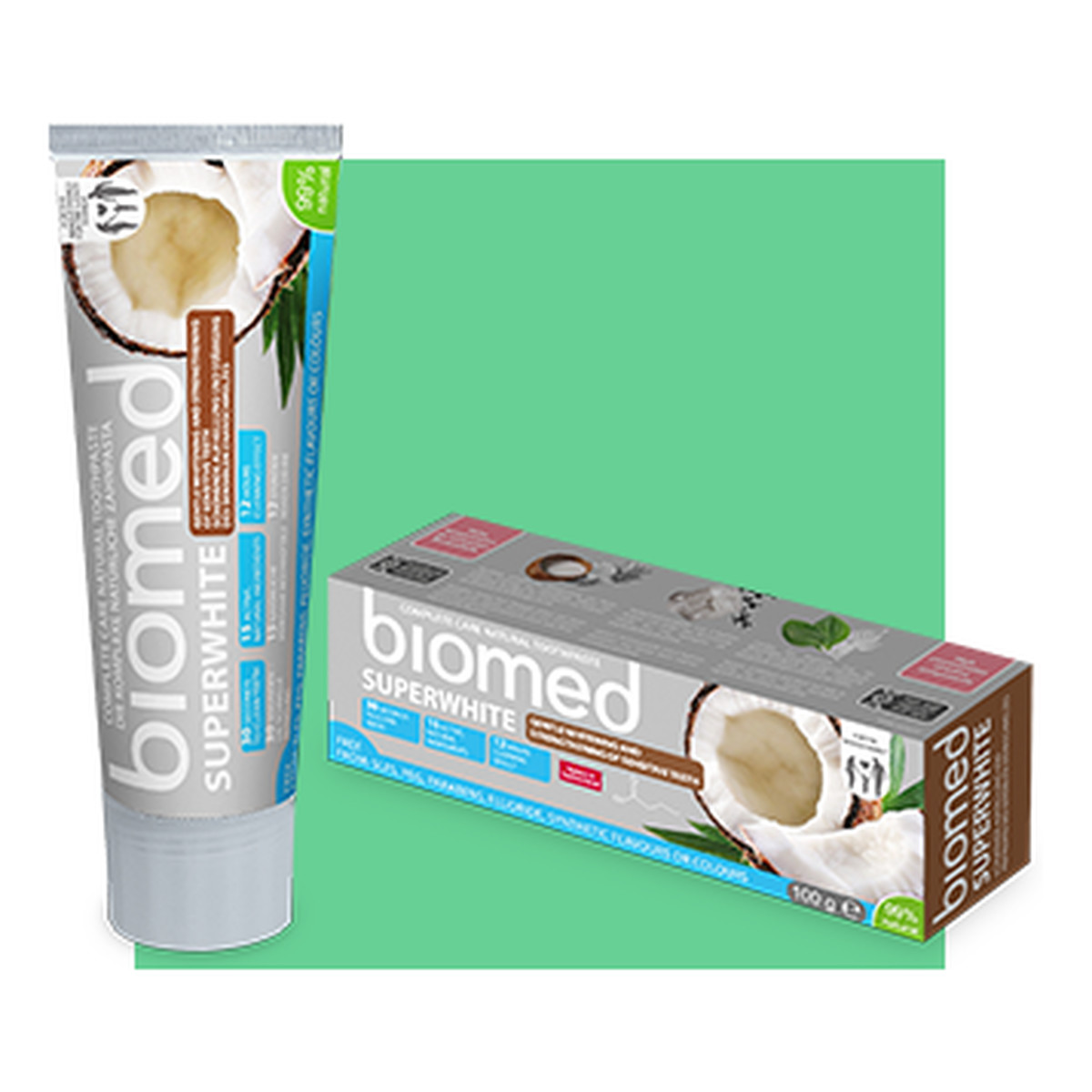 Biomed Biomed Super White Biomed Superwhite Wybielająca Pasta Do Zębów Do Remineralizacji i Wzmocnienia Szkliwa 100g
