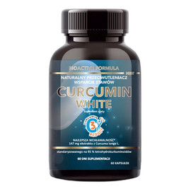 Curcumin white ekstrakt z kłącza kurkumy + inulina z cykorii suplement diety 60 kapsułek
