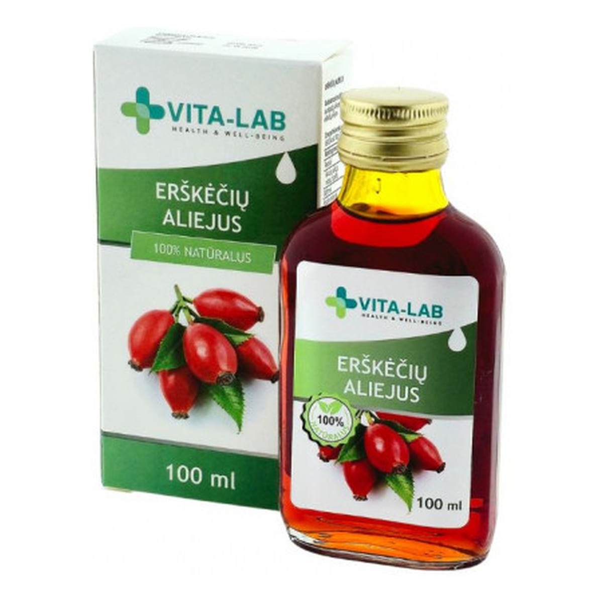 Vita-Lab Olej z nasion dzikiej róży 100% naturalny 100ml
