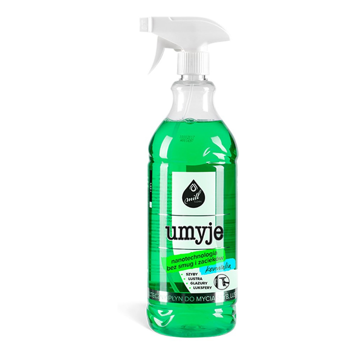 Mill Clean Umyje płyn do mycia szyb. luster i glazury Konwalia 1000ml