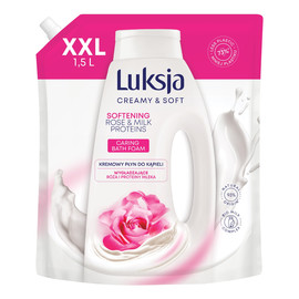 Kremowy płyn do kąpieli softening-rose & protein milk-zapas