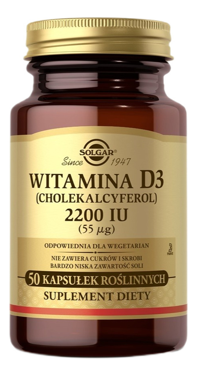 Solgar_witamina d3 2200iu suplement diety 50 kapsułek
