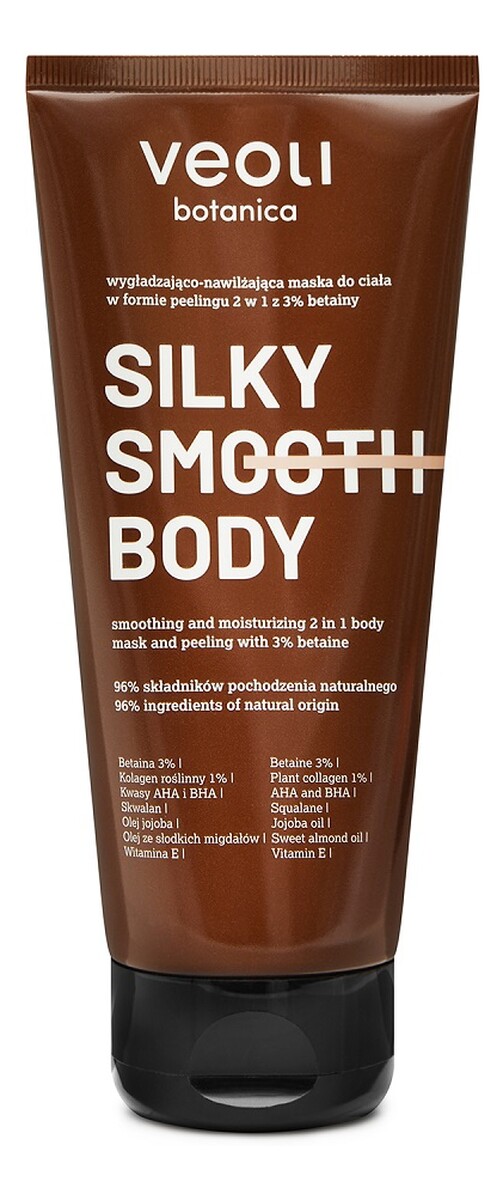 Silky smooth body wygładzająco-nawilżająca maska do ciała w formie peelingu