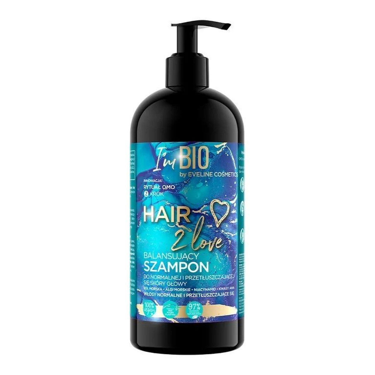 Eveline Hair 2 Love Balansujący Szampon do włosów normalnych i przetłuszczających się 400ml