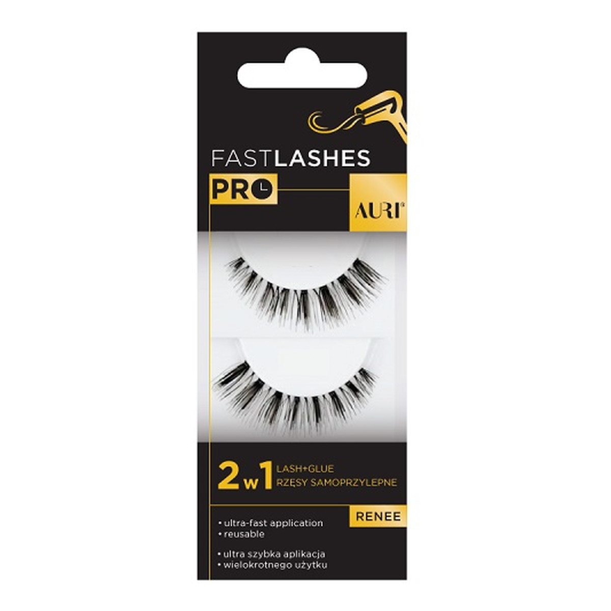 Auri Fast Lashes Pro rzęsy samoprzylepne 2w1 Renee