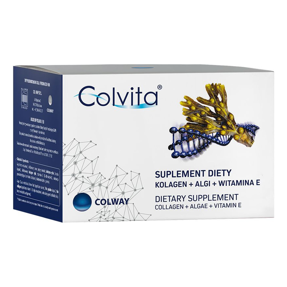Colway Colvita Dietary Suplement naturalny kolagen z algami i witaminą E suplement diety 120 kapsułek