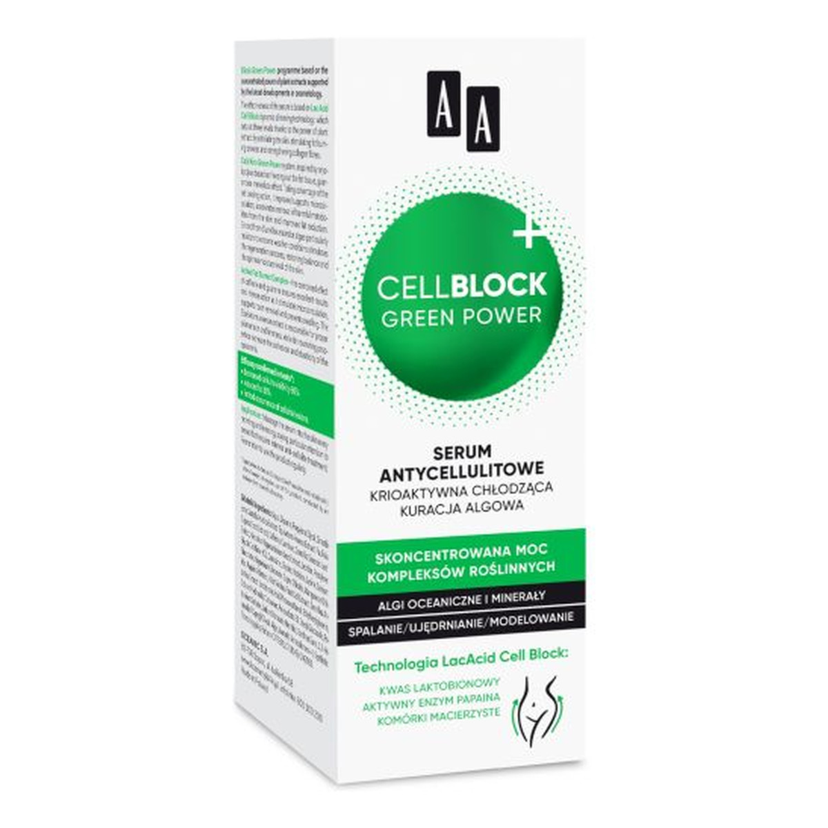 AA Cell Block Green Power Serum antycellulitowe x 3 (2+1 gratis) 200ml