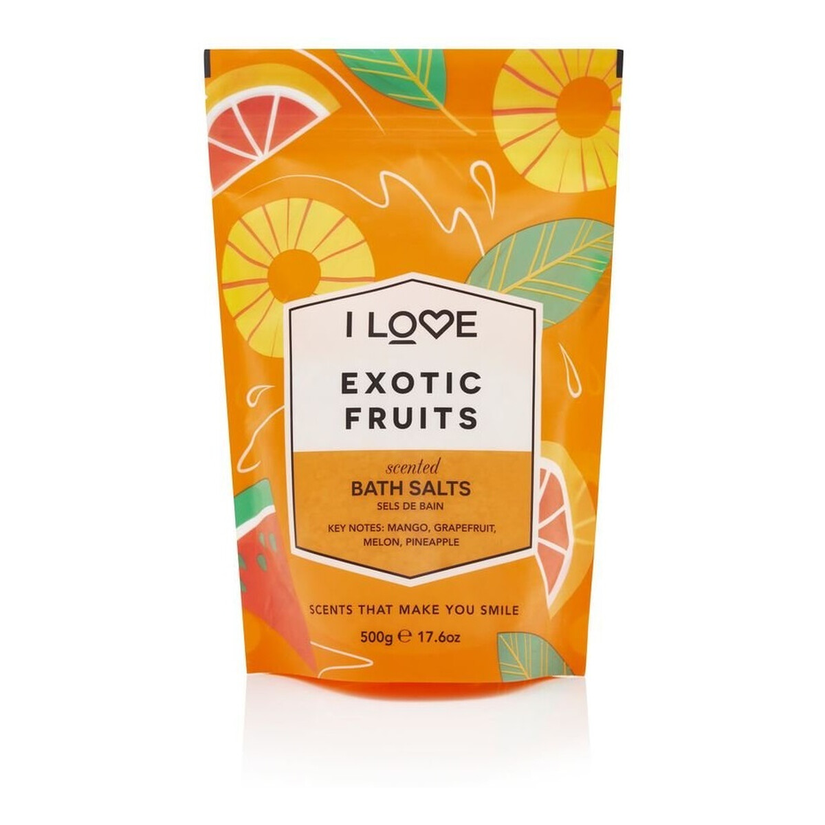 I love Scented bath salts kojąco-relaksująca sól do kąpieli exotic fruits 500g