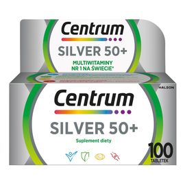 Silver 50+ multiwitaminy suplement diety 100 tabletek