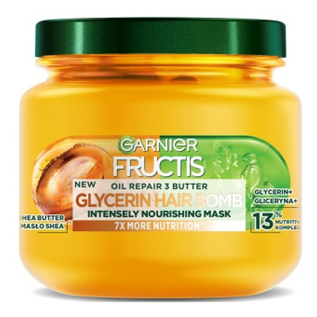 Garnier Fructis oil repair 3 butter glycerin hair bomb odżywcza maska do włosów 320ml
