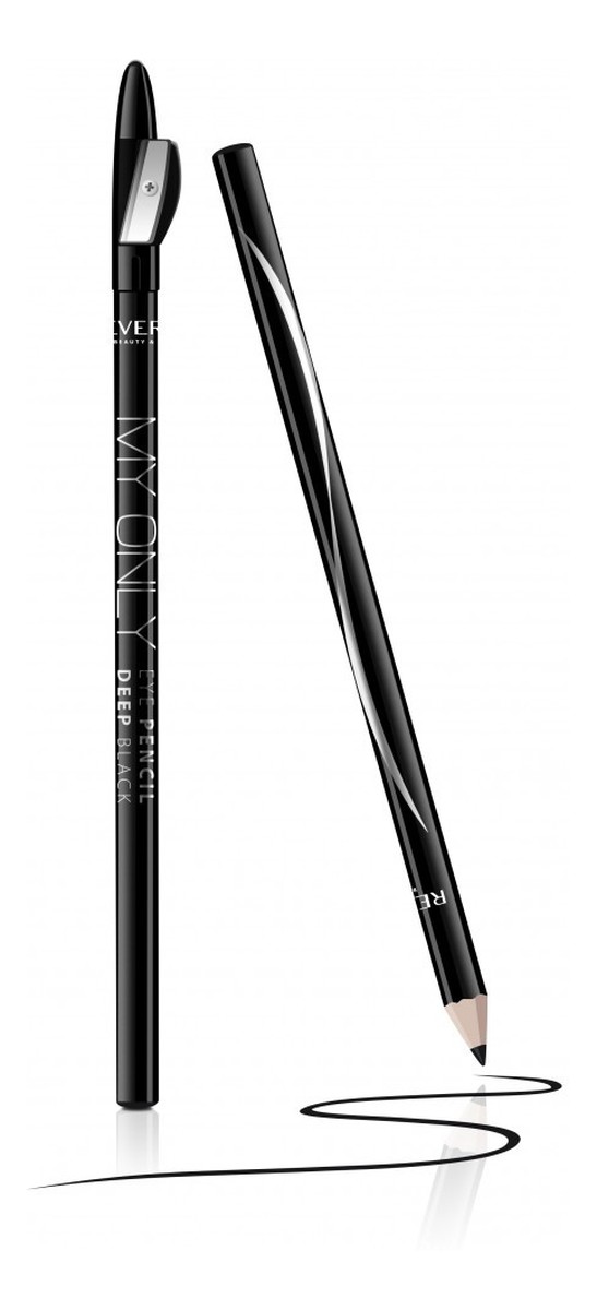 Kredka do oczu drewniana z temperówką My Only - deep black
