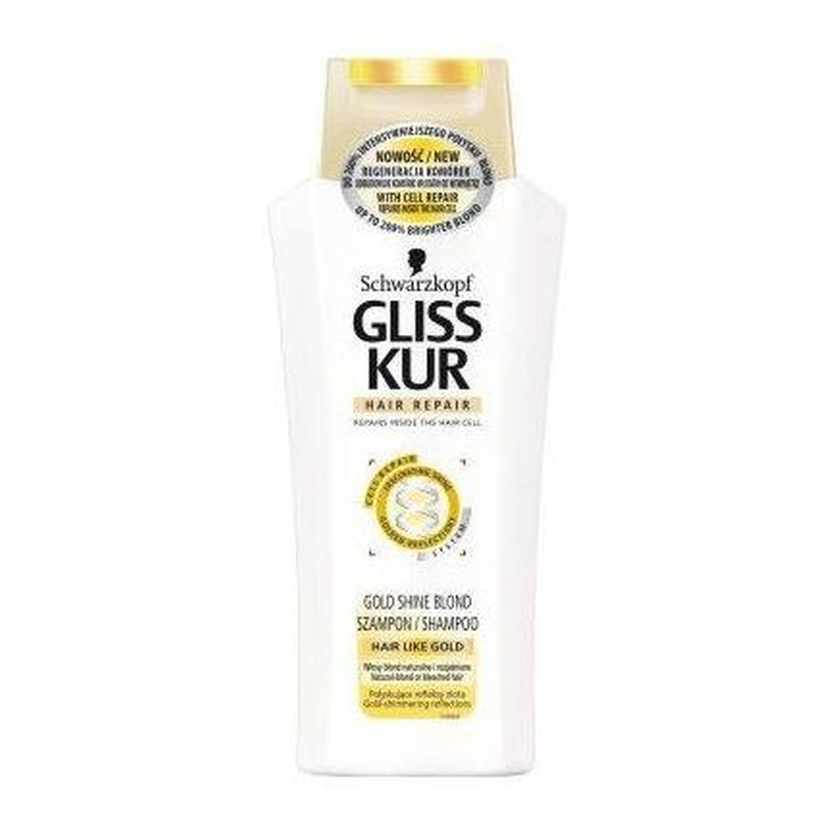 Gliss Gold Shine Blond Szampon Do Włosów Blond 250ml