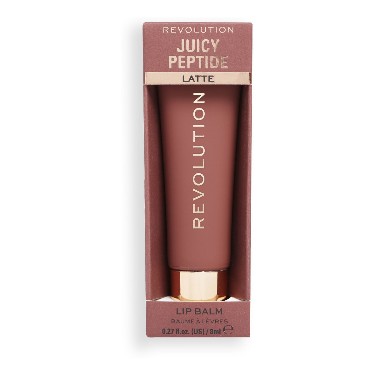 Revolution Juicy Peptide Balsam-błyszczyk do ust latte 8ml