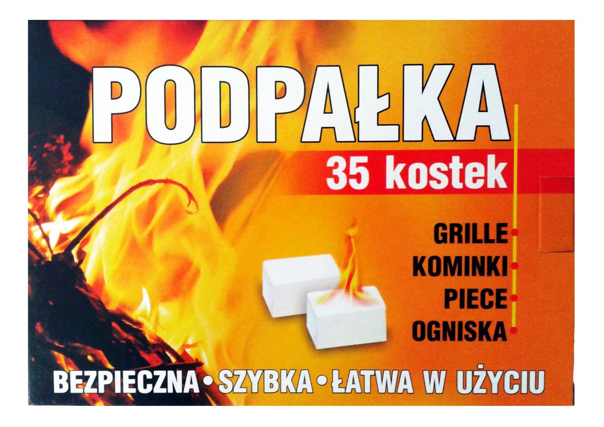 Podpałka do rozpalania grilla i kominka kostki (35szt)